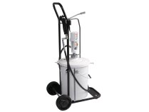 Bomba de grasa neumática con bomba PM 3, con carro con soporte para tambores de 12,5 y 18 kg Samoa art. 424170.030