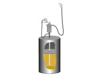 Kit de bomba de grasa PumpMaster 3+3 para barriles Samoa de 50 kg, art. 429810