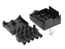 Conector Elco 5P + abrazadera para cable, 13016491